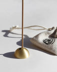 DOME Gold Brass Incense Stick Holder