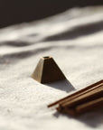 Pyramid Incense Stick Holder - Gold Solid Brass