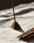 Pyramid Incense Stick Holder - Gold Solid Brass