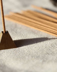 Pyramid Incense Stick Holder - Gold Solid Brass