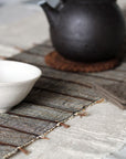 Dusk Chabu Table Runner. Hand loomed natural fibres.