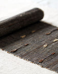 Chabu Table Runner. Hand loomed natural fibres. Reeds