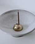 Incense Chalice - Cloud. Matt White Ceramic Incense Holder