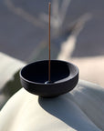 RAW Black Stoneware Incense Bowl & Dome Holder