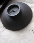 artisan incense holder in purple anthracite clay made by Ume UK