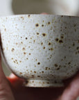 Tea Bowls, handmade stoneware, for Zen Tea Ceremony (ivory white)