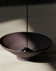 Beautiful Purple Terracotta Incense Bowl Holder. Zen. Artisan Made