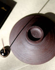 Beautiful Purple Terracotta Incense Bowl Holder. Zen. Artisan Made