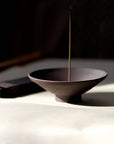 Beautiful Purple Terracotta Incense Bowl Holder. Zen. Artisan Made
