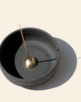 RAW Black Stoneware Incense Bowl & Dome Holder