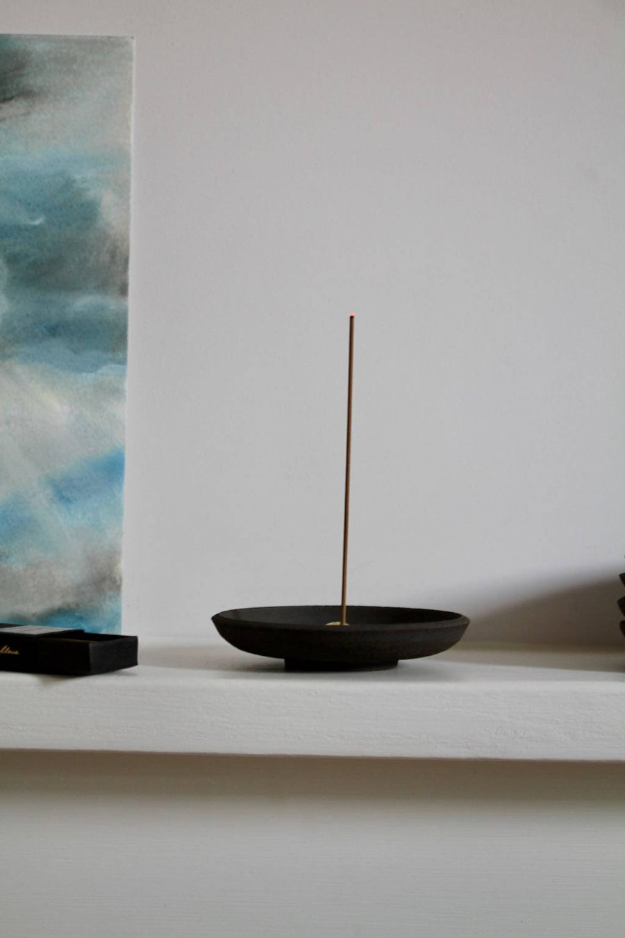 SMUDGING DISH : Black Stoneware