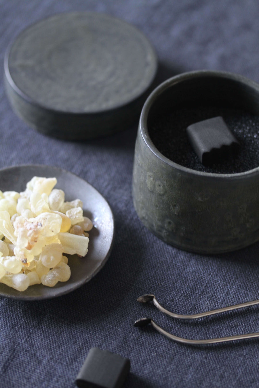 Censer for Incense Ceremony - Black Porcelain