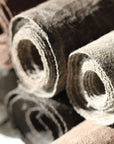 Chabu Natural Fibre Table Runner | Redish Brown Plant Dye Table Runner for Tea Ceremony ~ Red Earth