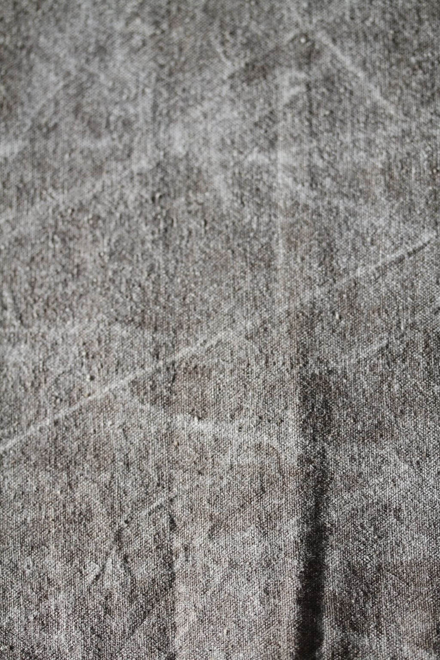 Chabu Natural Fibre Table Runner | Greyish Brown Plant Dye Table Runner for Tea Ceremony ~ WILLOW BARK