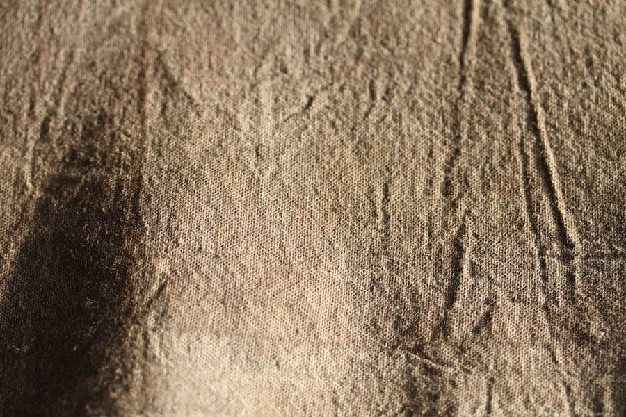 Chabu Natural Fibre Table Runner | Light Tea Brown Plant Dye Table Runner for Tea Ceremony ~ Cha