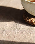 Chabu Natural Fibre Table Runner | Light Tea Brown Plant Dye Table Runner for Tea Ceremony ~ Cha