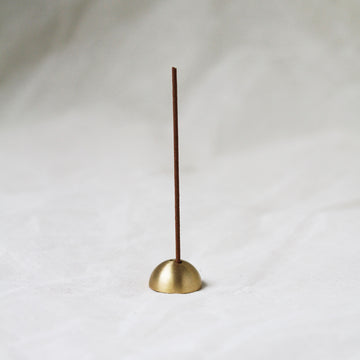 DOME Gold Brass Incense Stick Holder