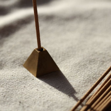 Pyramid Incense Stick Holder - Gold