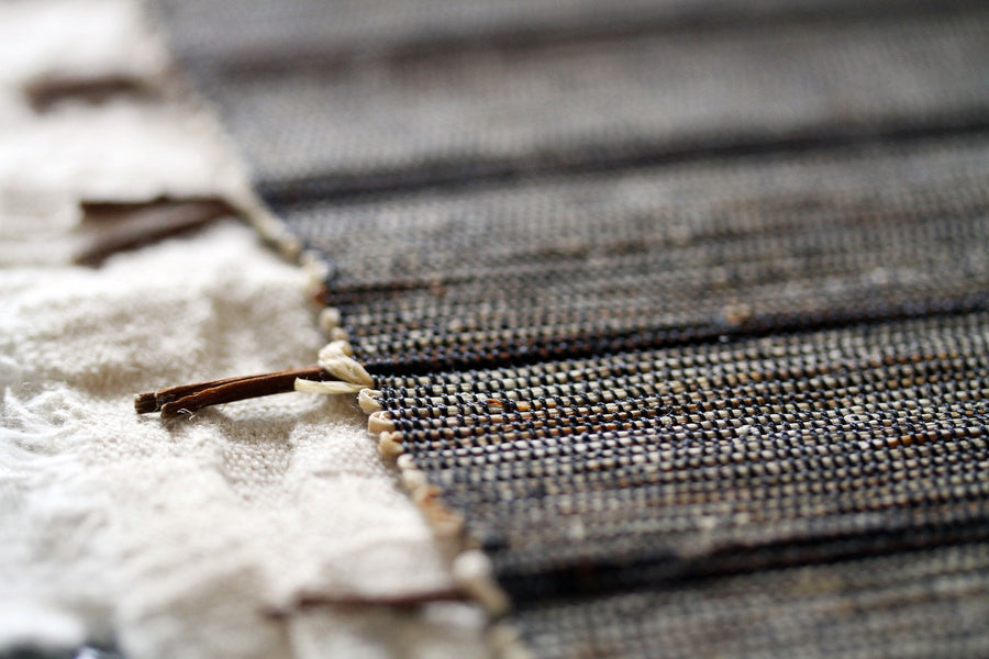 Dusk Chabu Table Runner. Hand loomed natural fibres.
