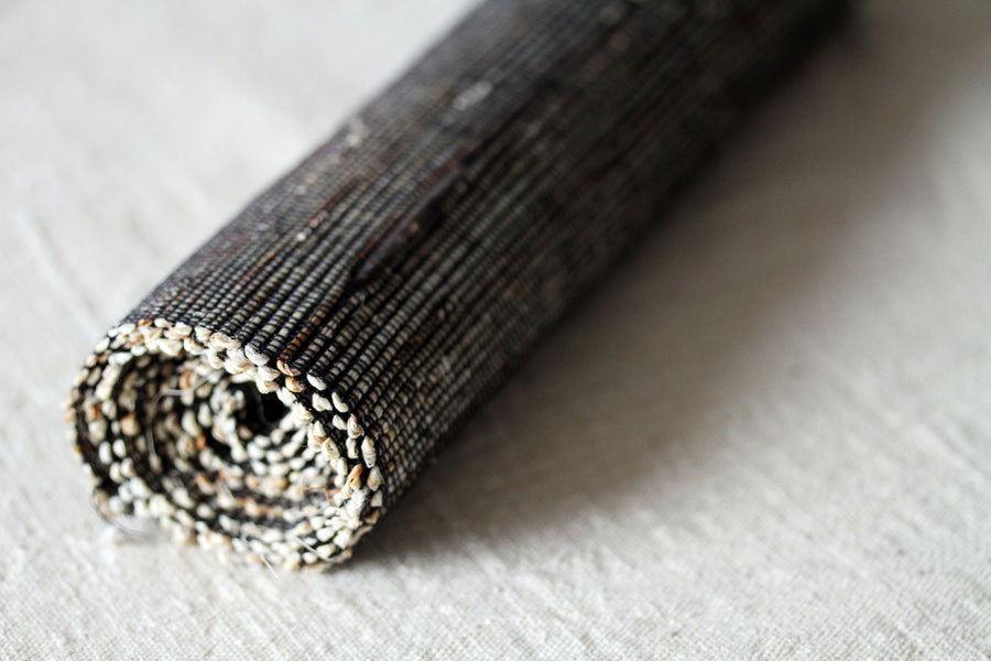 Chabu Table Runner. Hand loomed natural fibres. Reeds