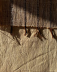 Handwoven Cotton Chabu Table Runner: Natural Fiber Tea Ceremony Cloth