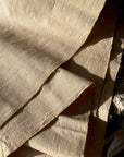 Handwoven Cotton Chabu Table Runner: Natural Fiber Tea Ceremony Cloth