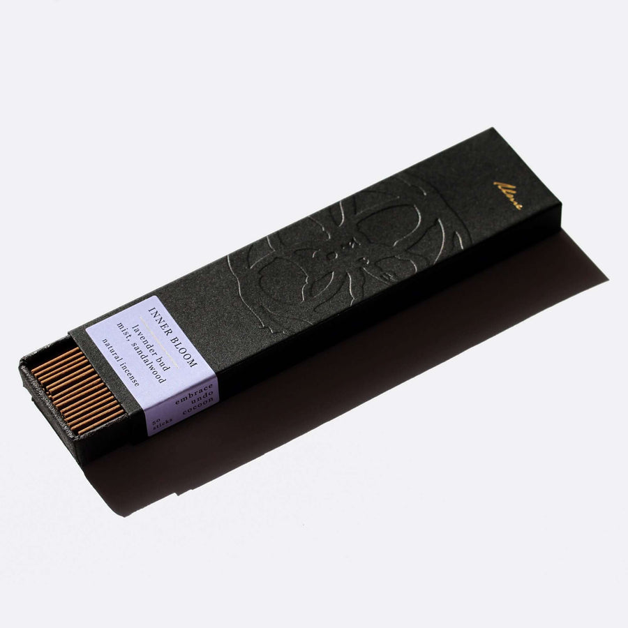natural incense sticks with lavender and sandalwood