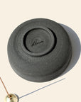 RAW Black Stoneware Incense Bowl & Dome Holder